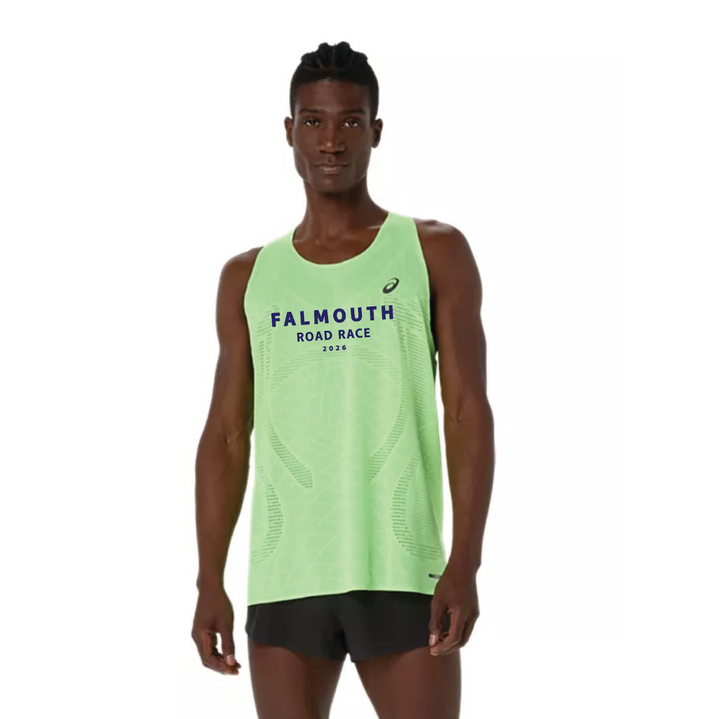 Falmouth Road Race 2026 - ASICS Men's Metarun Singlet - Illuminate Green (2011D508-300) (FRR26-16 FC, FRR26-30)
