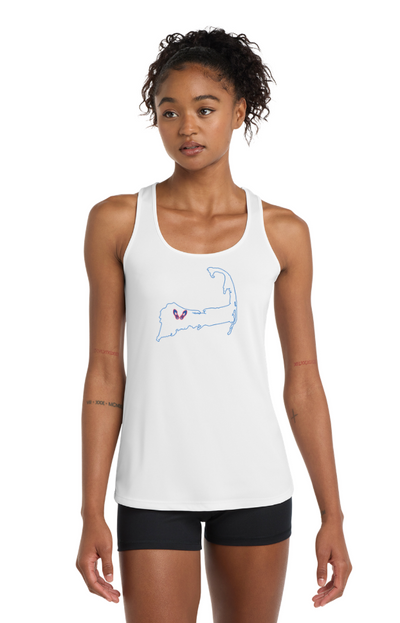 Northampton Tack & Field - Camiseta de tirantes deportiva con espalda deportiva para mujer (LST356)
