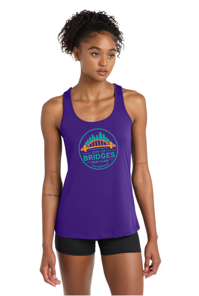 City of Bridges - Women's Performance Racerback Tank (LST356)