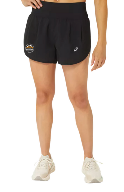 Pantalón corto ASICS de carretera para mujer de 3,5" - Negro de alto rendimiento (2012C965)