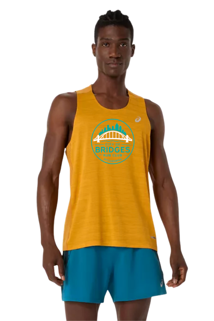 City of Bridges - ASICS Men's Road Singlet (Yamabuki) (2011D478)