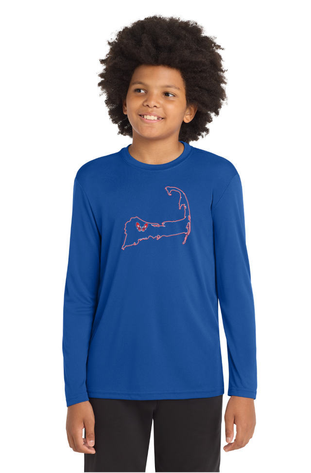 Camiseta de manga larga de rendimiento juvenil de la escuela primaria Jenkins (YST350LS) 