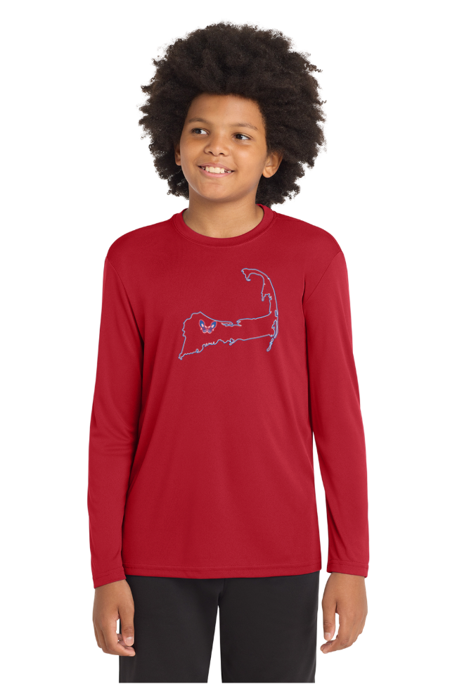 Camiseta de manga larga de rendimiento juvenil de la escuela primaria Jenkins (YST350LS) 