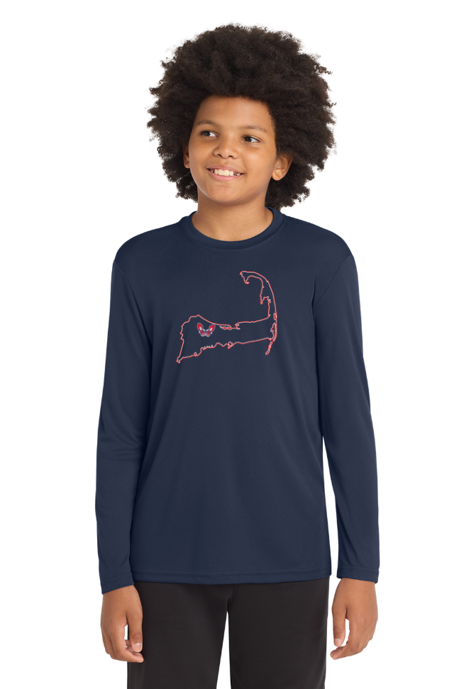Camiseta de manga larga de rendimiento juvenil de la escuela primaria Jenkins (YST350LS) 
