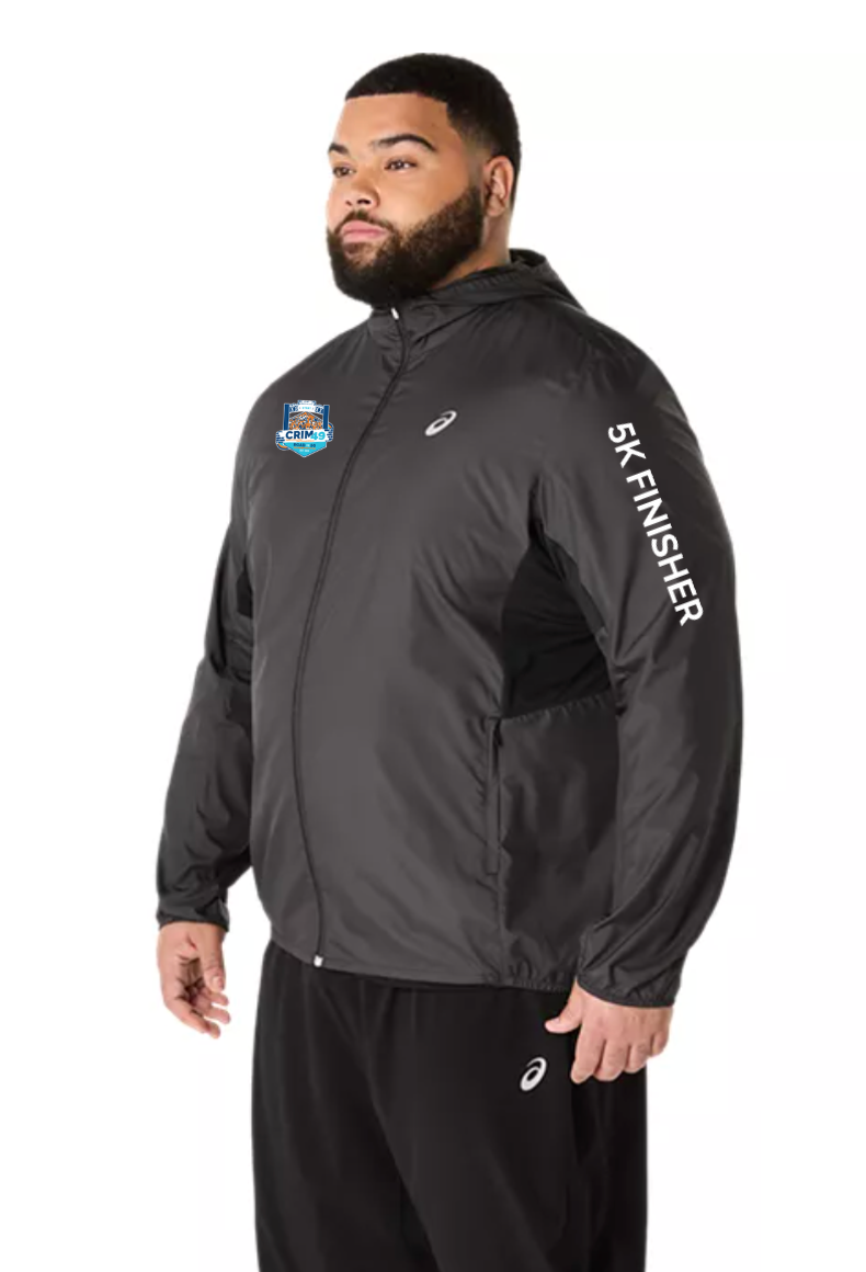 Crim 49 Finisher 2026- ASICS Men's Silver Jacket Black (2011D235) (Left Chest (CFR-38))