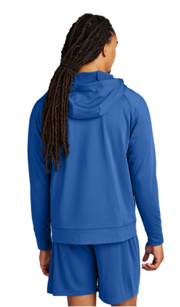 Falmouth Academy Cross Country- Stretch 1/2-Zip Hoodie- True Navy (ST856)