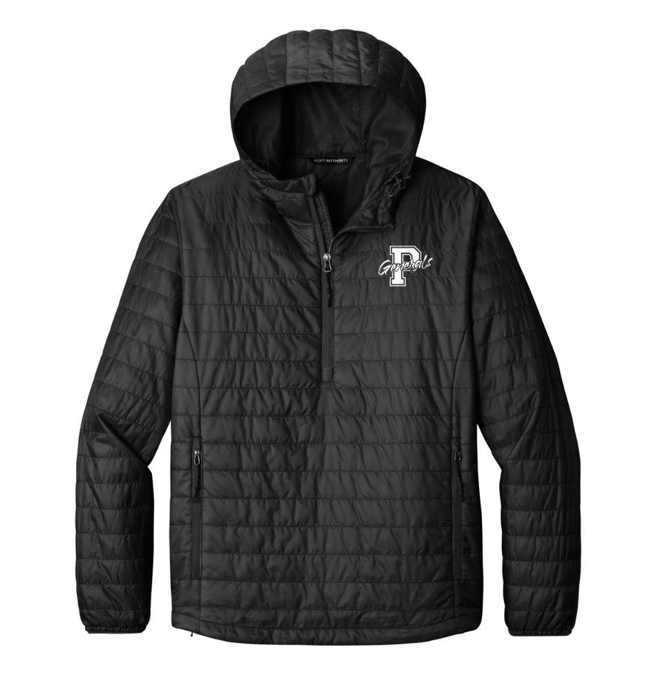 Pittsfield Cross Country - Adult Unisex Packable Puffy Anorak (J855)