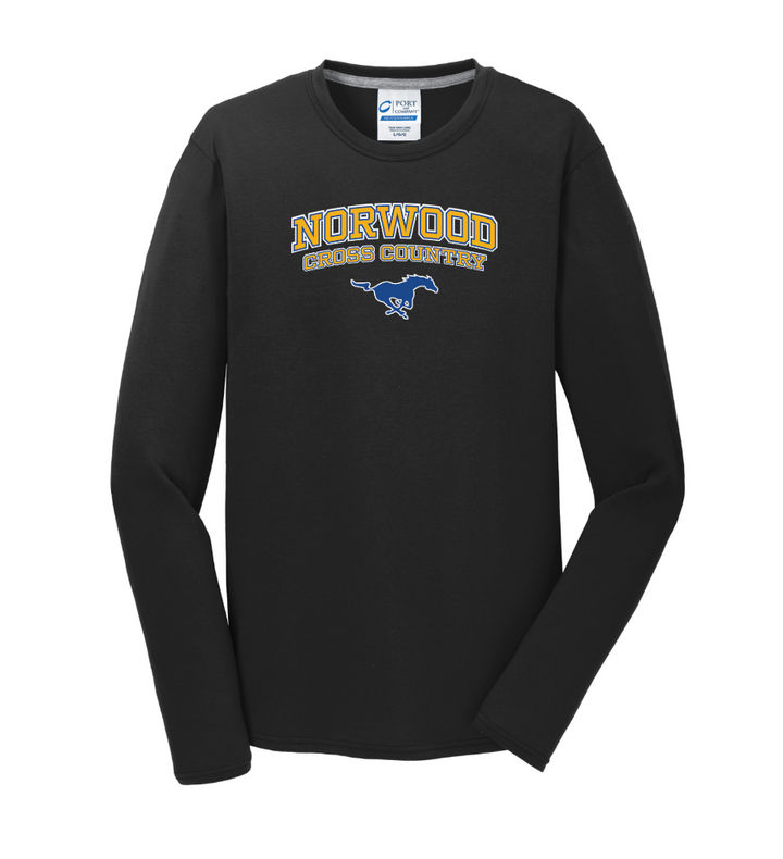 Norwood Cross Country - Mens Long Sleeve Performance Blend Tee (PC381LS)