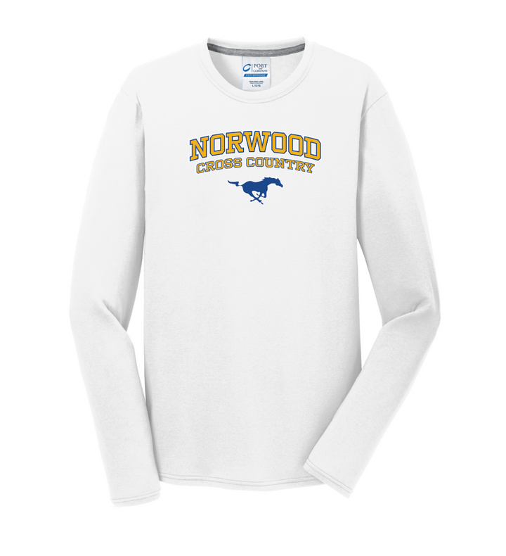 Norwood Cross Country - Mens Long Sleeve Performance Blend Tee (PC381LS)