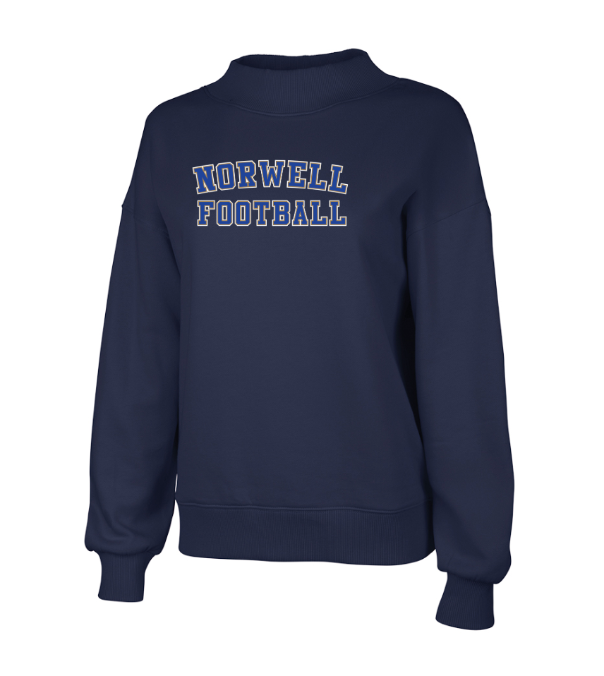 Norwell Football - Charles River Apparel Women's Willow Mock Neck (5726)