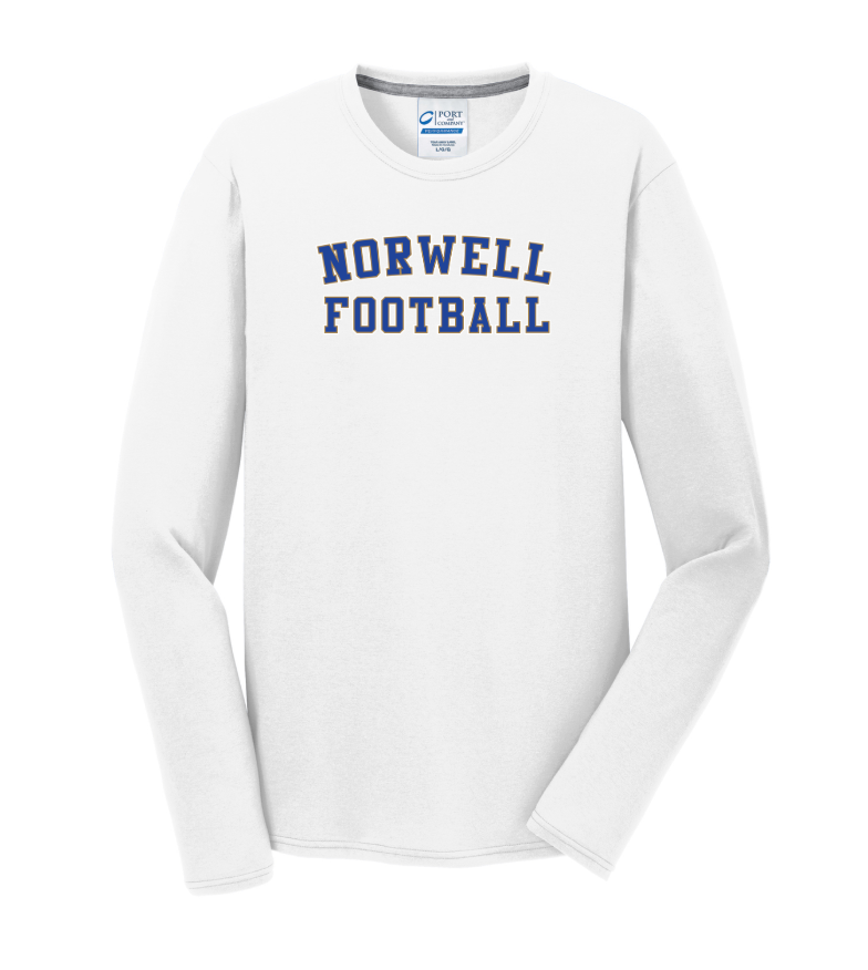 Norwell Football - Unisex Long Sleeve Performance Blend Tee (PC381LS)