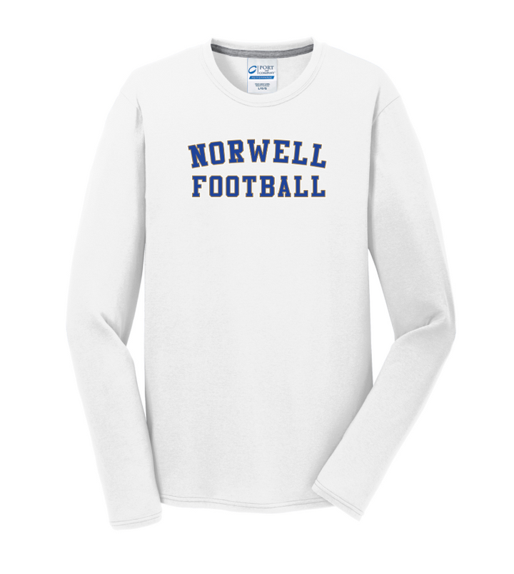 Norwell Football - Unisex Long Sleeve Performance Blend Tee (PC381LS)