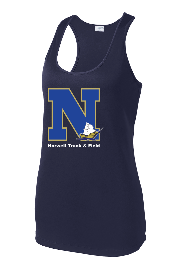 Northampton Tack & Field - Camiseta de tirantes deportiva con espalda deportiva para mujer (LST356)