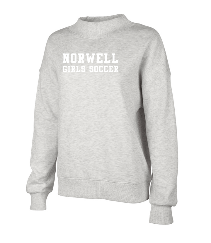 Norwell Girls Soccer - Charles River Apparel Women's Willow Mock Neck (5726)