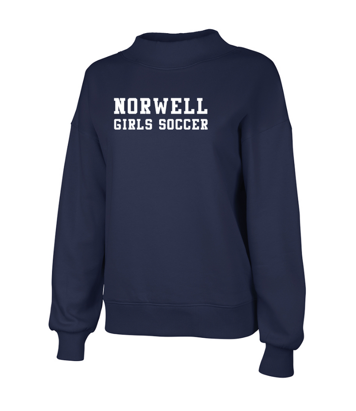Norwell Girls Soccer - Charles River Apparel Women's Willow Mock Neck (5726)