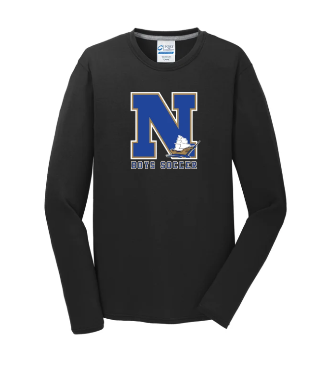 Norwell Boys Soccer - Unisex Long Sleeve Performance Blend Tee (PC381LS)