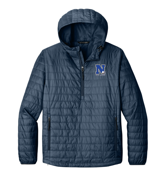 Norwell Boys Soccer - Adult Unisex Packable Puffy Anorak (J855)