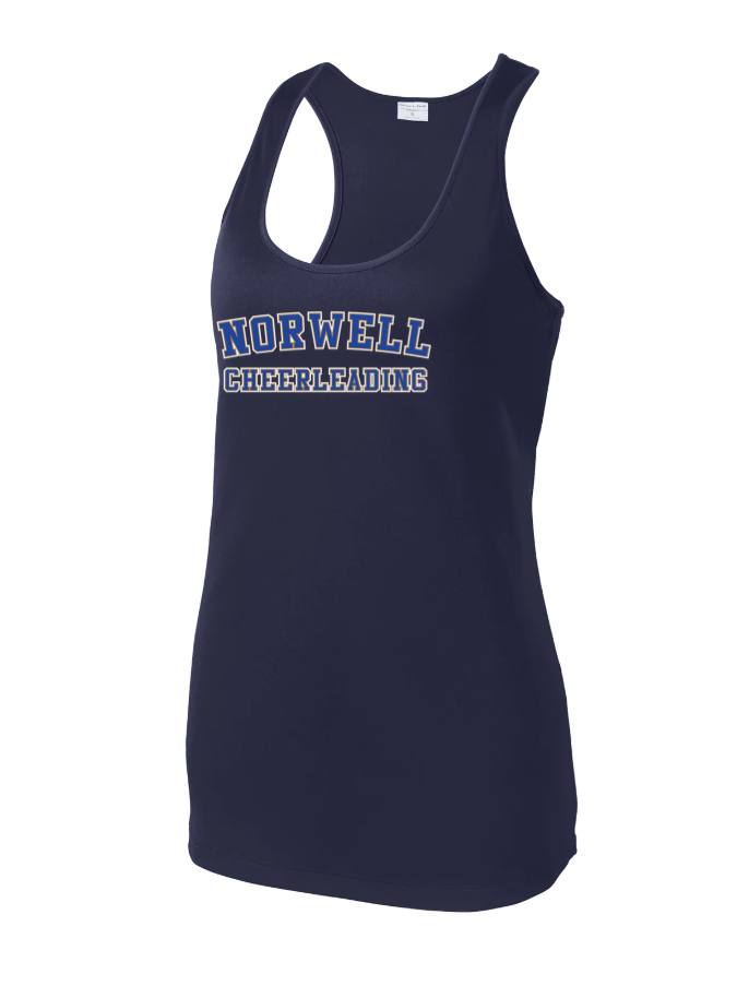 Northampton Tack & Field - Camiseta de tirantes deportiva con espalda deportiva para mujer (LST356)