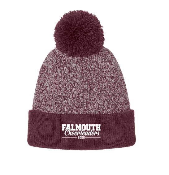 Falmouth High School Cheerleading - Pom-pom Knit Hat (STC68)