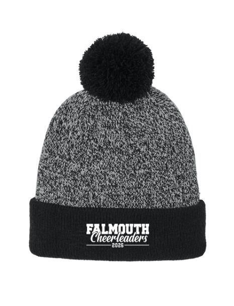 Falmouth High School Cheerleading - Pom-pom Knit Hat (STC68)