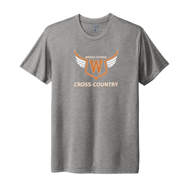 Walpole Middle School Cross Country - Unisex Tri-blend T-Shirt (NL6010)