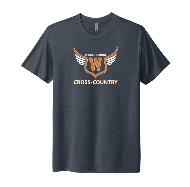 Walpole Middle School Cross Country - Unisex Tri-blend T-Shirt (NL6010)