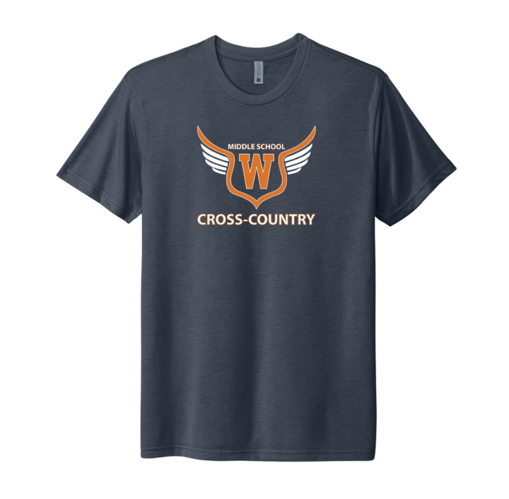 Walpole Middle School Cross Country - Unisex Tri-blend T-Shirt (NL6010)