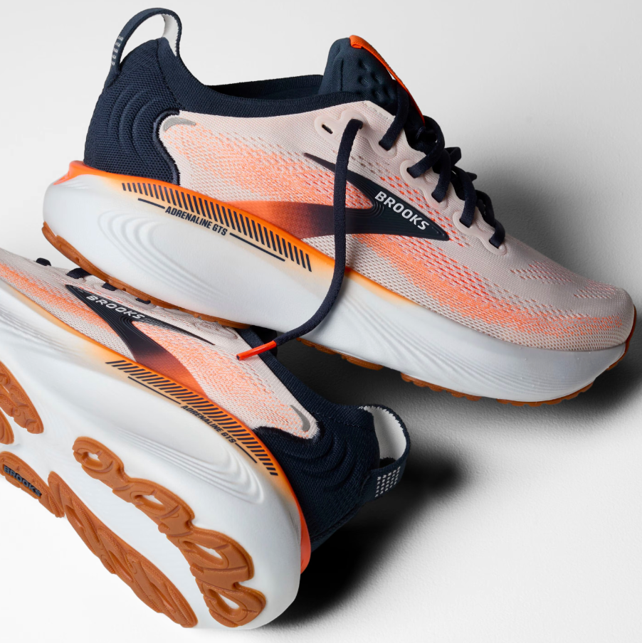 Brooks Men's Adrenaline GTS 25 - White/Spellbound/Orange