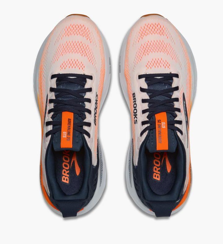 Brooks Men's Adrenaline GTS 25 - White/Spellbound/Orange
