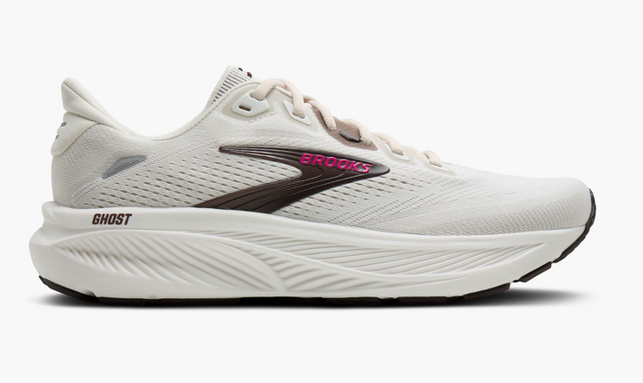 Brooks Women's Ghost 18 - Coconut/Coffee/Fuchsia