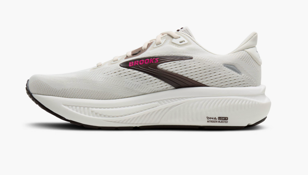 Brooks Women's Ghost 18 - Coconut/Coffee/Fuchsia