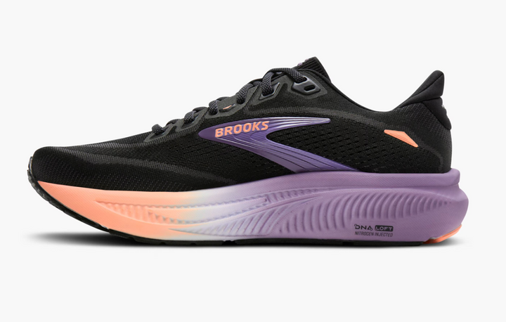 Brooks Women's Ghost 18 - Black/Mulled Grape/Peach