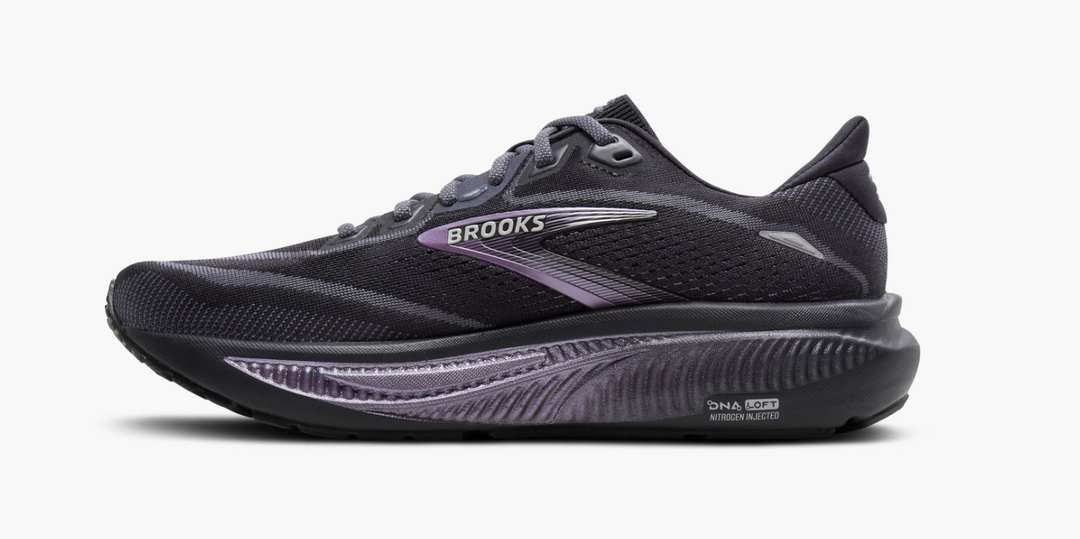Brooks Women's Ghost 18 (Wide) - Ebony/Folkstone/Metallic