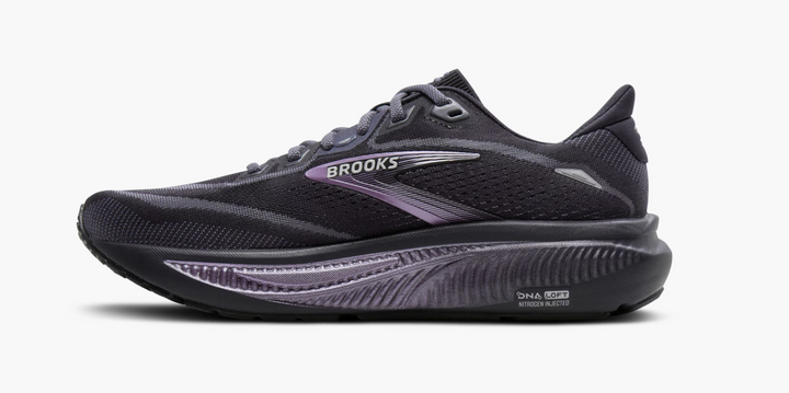 Brooks Women's Ghost 18 (Wide) - Ebony/Folkstone/Metallic
