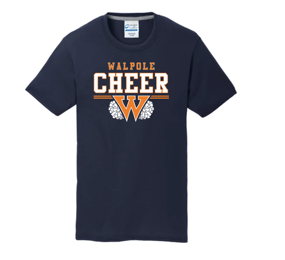 Walpole Youth Cheer- Port & Co® Youth Performance Blend Tee