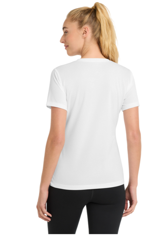 Heartbreak Hill Striders- Women's PosiCharge® RacerMesh® V-Neck Tee (LST340)