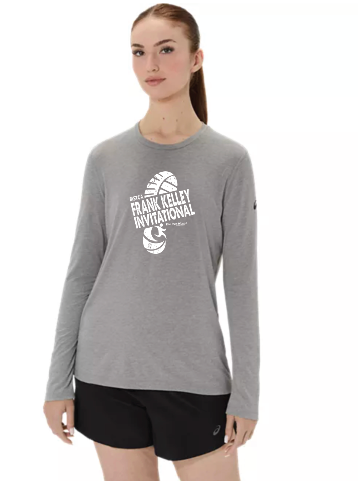 Frank Kelly 2025 - ASICS Women's PR Long Sleeve Triblend Tee Grey (2012D305)