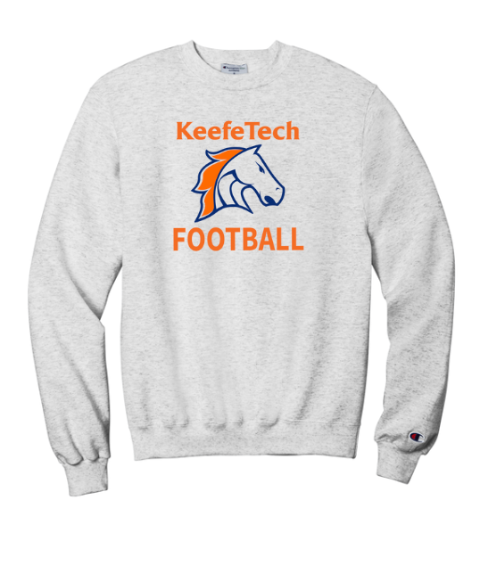 Keefe Tech Football - Champion Crewneck Sweatshirt (S600)