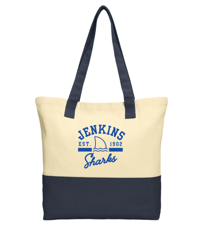 Jenkins Elementary - Colorblock Cotton Tote (BG414)
