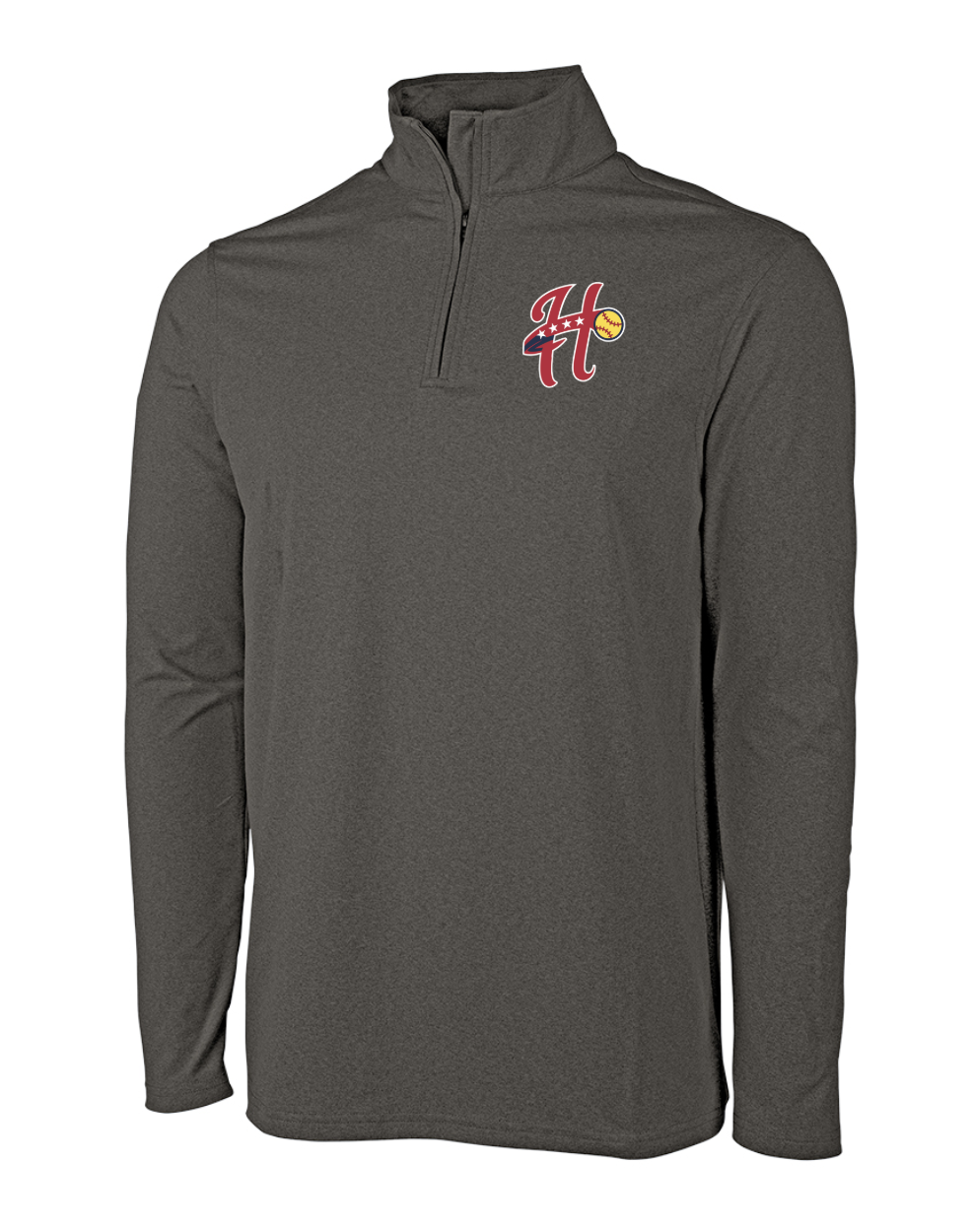 Walpole Softball - Men's Heathered Eco-logic Stretch 1/4 Zip (9468)