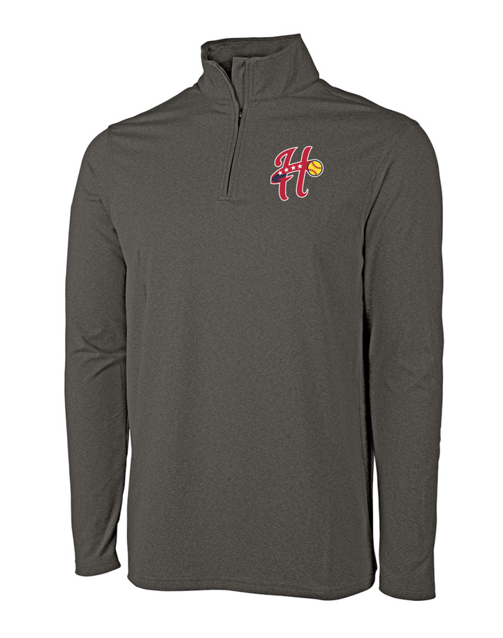 Walpole Softball - Men's Heathered Eco-logic Stretch 1/4 Zip (9468)