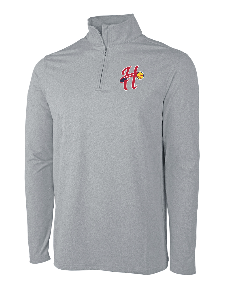 Walpole Softball - Men's Heathered Eco-logic Stretch 1/4 Zip (9468)