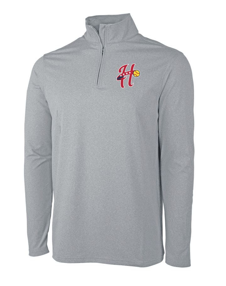 Walpole Softball - Men's Heathered Eco-logic Stretch 1/4 Zip (9468)