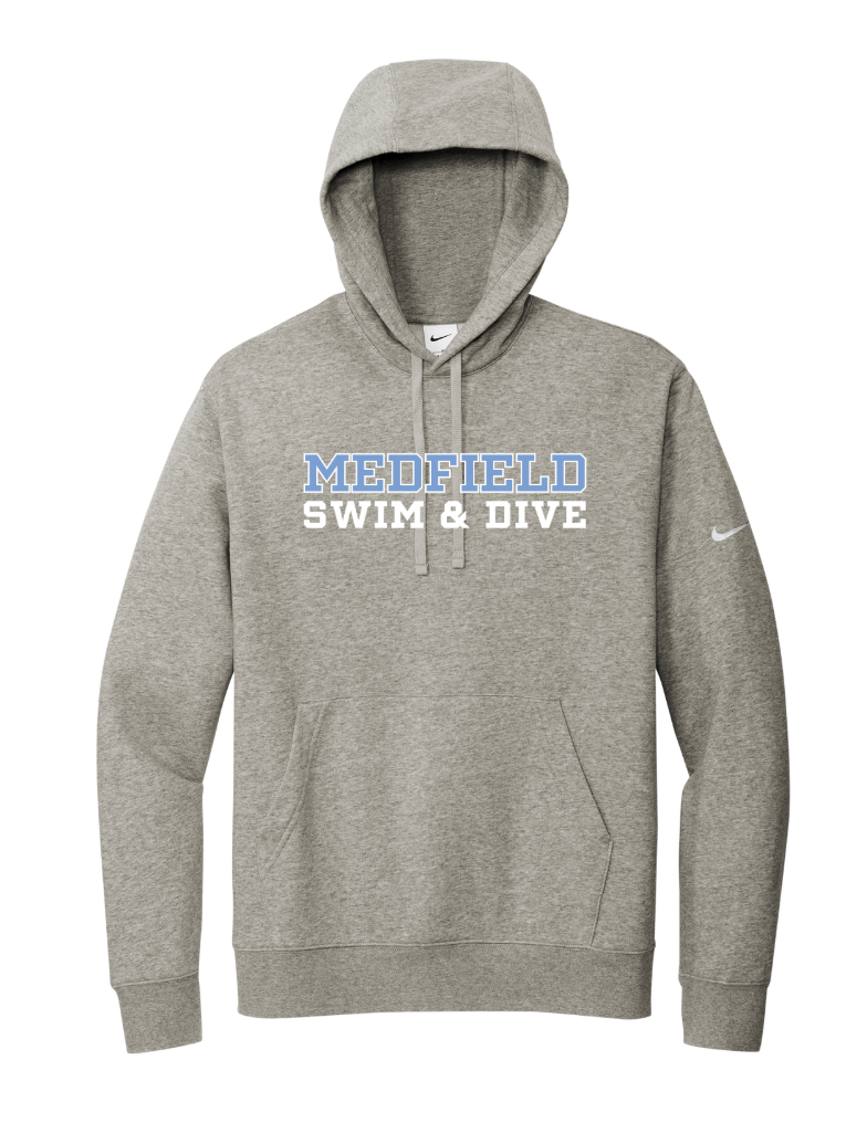 Medfield Swim & Dive - Nike Men's Club Fleece Pullover Hoodie (NKDR1499)
