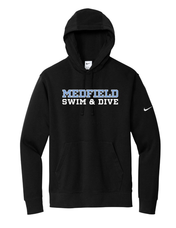 Medfield Swim & Dive - Nike Men's Club Fleece Pullover Hoodie (NKDR1499)