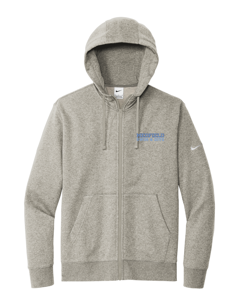 Medfield Swim & Dive - Nike Club Fleece Sleeve Swoosh Full-Zip Hoodie (NKDR1513)