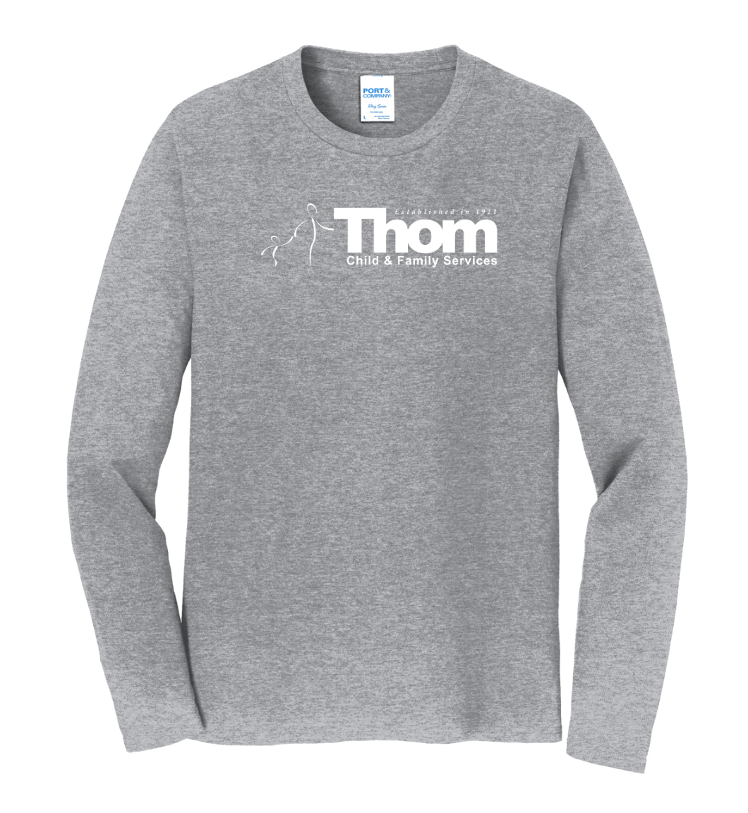 Thom Child and Family Services - Adult Unisex Long Sleeve Tee (PC450LS)
