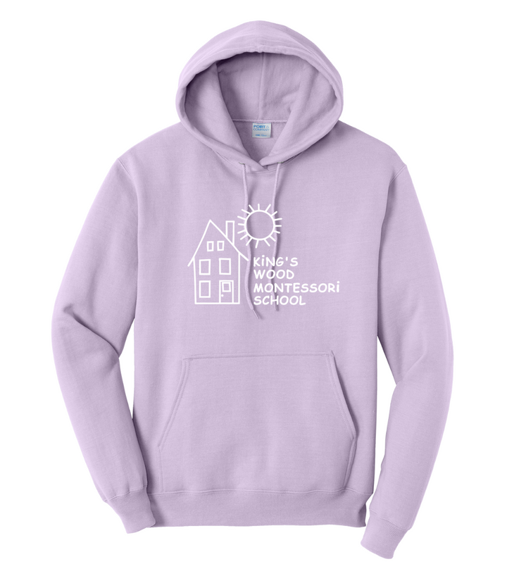 King's Wood Montessori - Adult Fleece Pullover Hooded Sweatshirt (PC78H)