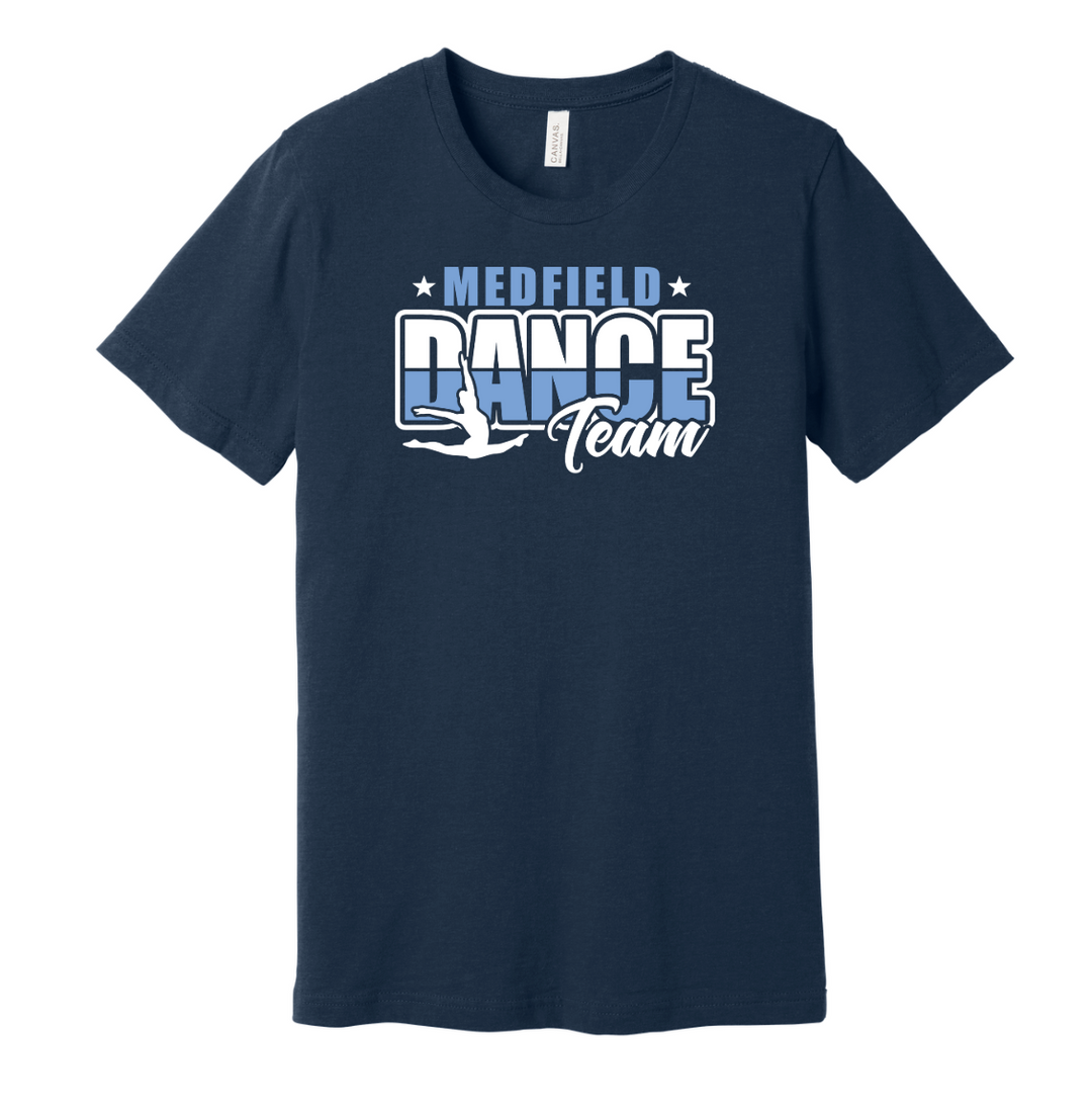 Camiseta unisex de danza de la escuela secundaria Medfield (3001CVC)
