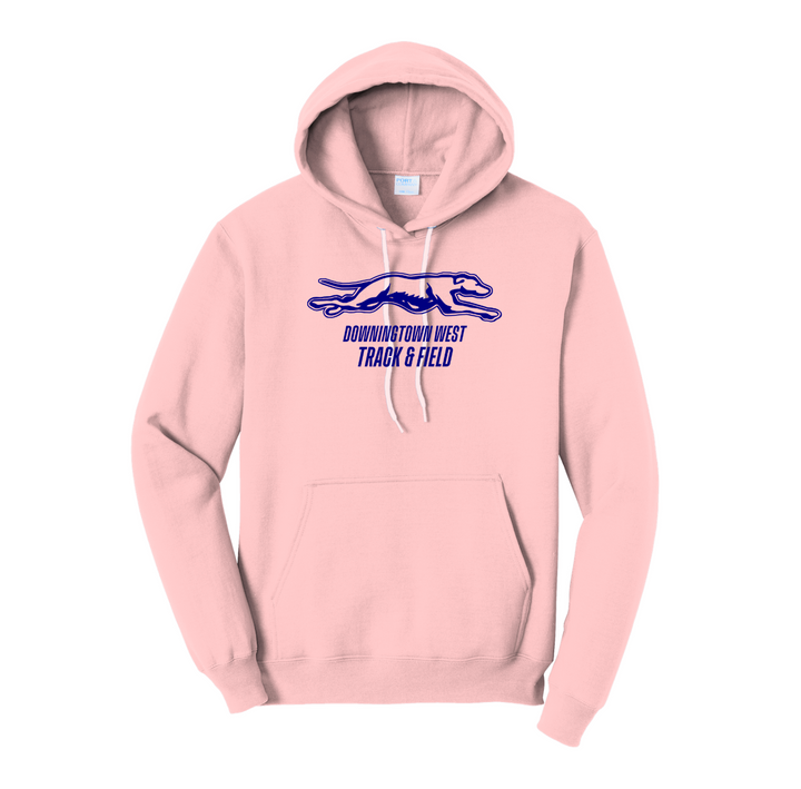 Downingtown West XC and T&F - Unisex Fleece Pullover Hooded Sweatshirt (PC78H)